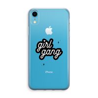 Girl Gang: iPhone XR Transparant Hoesje