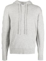 Off-White hoodie en cachemire à motif Arrow - Gris