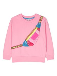 Marc Jacobs Kids sweat en coton à détail appliqué - Rose