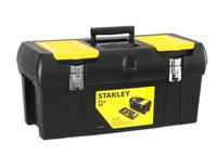 Stanley Millenium 1-92-067 Gereedschapskist (61 cm), met uitneembare plank, 2 organizers, metalen sluitingen, kunststffgroff