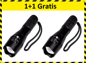 Hofftech militaire zaklamp - 1+1 Gratis