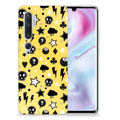 Silicone Back Case Xiaomi Mi Note 10 Pro Punk Geel Silicone Back Case Xiaomi Mi Note 10 Pro Punk Geel