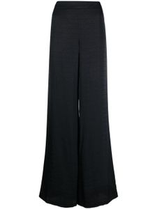 Moschino pantalon palazzo à motif monogrammé - Noir