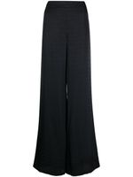 Moschino pantalon palazzo à motif monogrammé - Noir - thumbnail