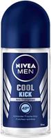 NIVEA MEN Cool Kick Roll-On Deodorant, 6 stuks (6 x 50 ml), anti-transpirant voor een fris huidgevoel, deodorant met 48 uur bescherming.