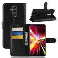 Huawei Mate 20 Lite Wallet Case met Magnetische Sluiting - Zwart - thumbnail