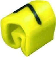 Weidmüller CLI C 02-3 GE/SW 7 MP Geel Kabelklem 3 mm Geel PVC 1 mm 3,4 mm 3,5 mm