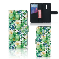 OPPO Reno Z Hoesje Orchidee Groen