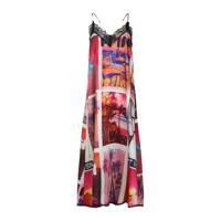 Eksept by Shoeby maxi jurk Resort met all over print rood