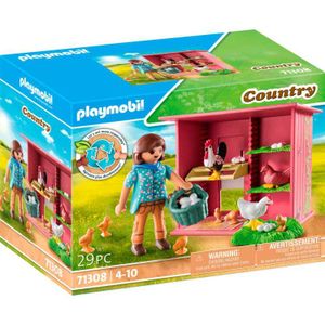 PLAYMOBIL Country - Kippen met kuikens constructiespeelgoed 71308