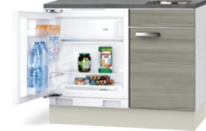 Kitchenette 100cm Vigo incl mini inbouw koelkast RAI-2252