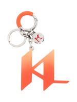 Karl Lagerfeld porte-clés à logo monogrammé - Orange - thumbnail