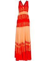 Proenza Schouler robe en maille à imprimé tie-dye - Orange