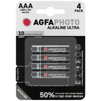 AgfaPhoto Ultra LR03 AAA batterij (potlood) Alkaline 1.5 V 4 stuk(s) - thumbnail