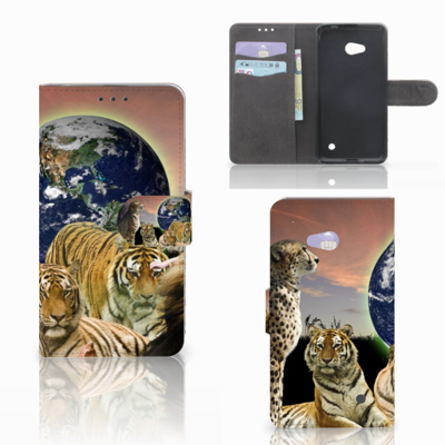 Microsoft Lumia 640 Telefoonhoesje met Pasjes Roofdieren