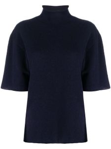 Jil Sander haut en maille à col roulé - Bleu