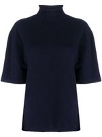 Jil Sander haut en maille à col roulé - Bleu