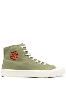 Kenzo baskets montantes Bone Flower - Vert