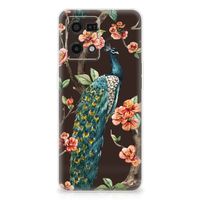 OPPO Reno7 4G TPU Hoesje Pauw met Bloemen