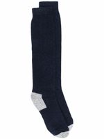 Fedeli chaussettes à empiècements contrastants - Bleu