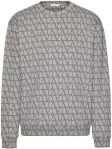 Valentino Garavani sweat Toile Iconographe en coton - Gris