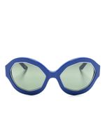 Marni Eyewear lunettes de soleil Cumulus Cloud à monture ronde - Bleu