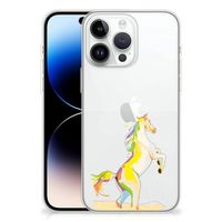 iPhone 14 Pro Max Telefoonhoesje met Naam Horse Color