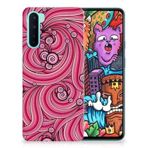 OnePlus Nord Hoesje maken Swirl Pink