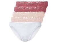 esmara 5 dames-slips (XL (48/50), Rood/lichtroze/wit) - thumbnail