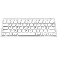 Bluestork Draadloos Bluetooth-toetsenbord voor Mac, MacBook Pro, MacBook Air, iPad, iPhone - Frans mini-Mac-toetsenbord, AZERTY, compact, ultradun, licht, stil - NIEUW 2022 (wit)