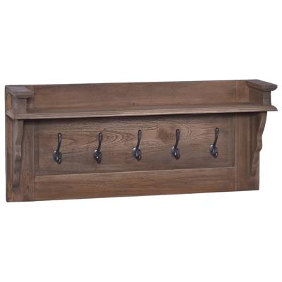 vidaXL Wandkapstok 80x17x35 cm massief teakhout