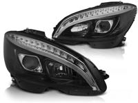 Tuning-Tec Koplampen met parkeerlicht MERCEDES W204 07-10 ZWART H7