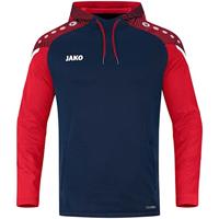 JAKO - Prestaties Sweatshirt Met Capuchon, Uniseks-Volwassene, Marine/Rood, XXL