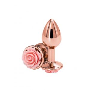 NS Novelties - Rear Assets Rose Aluminium Buttplug Small Roze