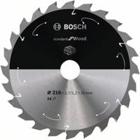 Bosch Accessories Bosch 2608837721 Hardmetaal-cirkelzaagblad 216 x 30 mm Aantal tanden: 24 1 stuk(s)