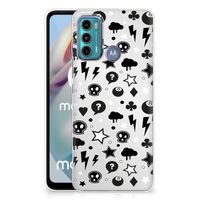 Silicone Back Case Motorola Moto G60 Silver Punk - thumbnail