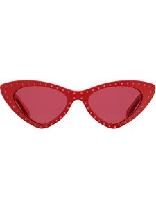 Moschino Eyewear lunettes de soleil à monture papillon - Rouge