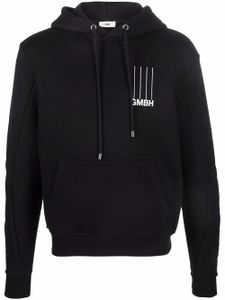 GmbH hoodie à logo imprimé - Noir