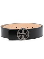 Tory Burch ceinture à boucle logo - Noir