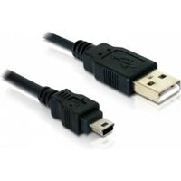 Delock 82252 Kabel USB 2.0 Type-A male > USB 2.0 Mini-B male 1,5 m zwart - thumbnail