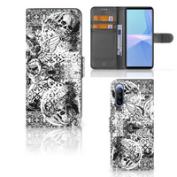 Telefoonhoesje met Naam Sony Xperia 10 III Skulls Angel