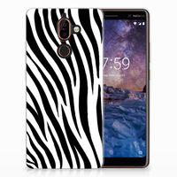 Nokia 7 Plus TPU Hoesje Zebra - thumbnail