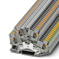 Phoenix Contact PTTBS 2,5-PE/L 3209621 Aardklem 2-etages 0.14 mm² 2.50 mm² Zwart 50 stuk(s)