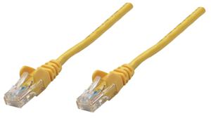 Intellinet 730808 RJ45 Netwerkkabel, patchkabel CAT 6 U/UTP 0.25 m Geel 1 stuk(s)