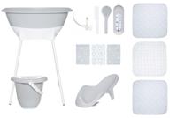Bad- en verzorgingsset Luma Hydrofiel Light Grey/White