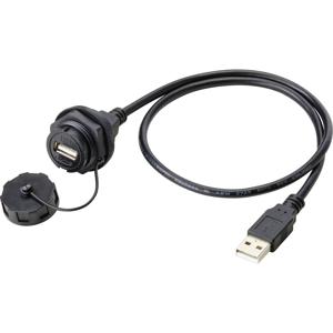 TRU COMPONENTS USB-inbouwbus 2.0 type A Bus, inbouw 50 cm IP67 Inhoud: 1 stuk(s)