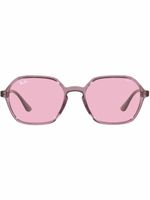 Ray-Ban lunettes de soleil à monture géométrique transparente - Rose - thumbnail