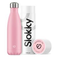 Slokky - Geïsoleerde Drinkfles - 500 ml Pastel Pink - thumbnail