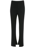 JW Anderson pantalon de tailleur fendu à coupe droite - Noir - thumbnail