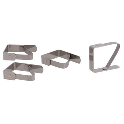 Tafelkleed klem - 4x - RVS - 5 x 4 cm - tafelzeil klemmen Tafelkleed klem - 4x - RVS - 5 x 4 cm - tafelzeil klemmen